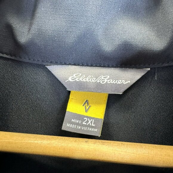 Eddie Bauer Travex Jacket Mens Size 2XL XXL Black Softshell Rain Wind Hiking - Picture 3 of 8